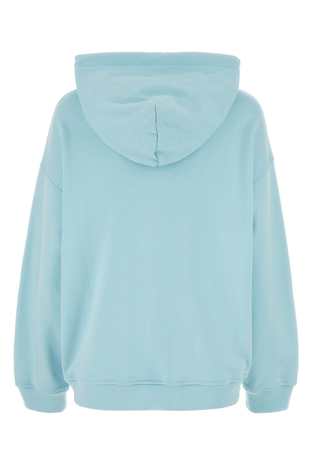 Light-blue cotton oversize sweatshirt