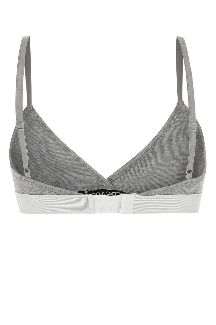 Grey stretch cotton bra