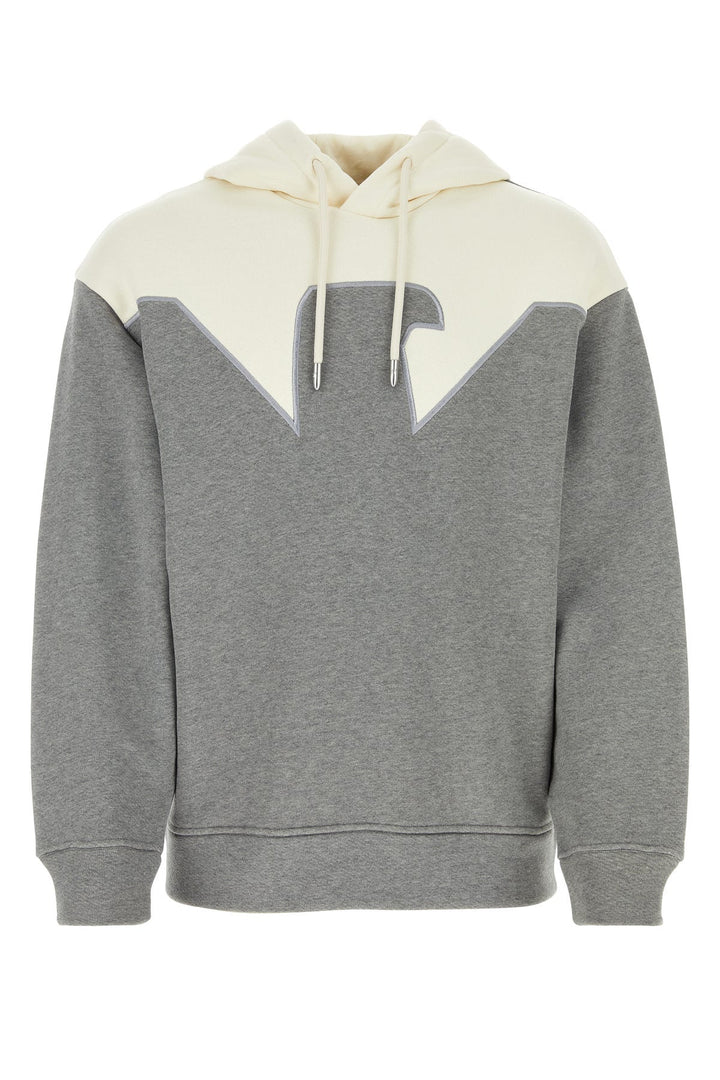 Two-tone cotton sweatshirt