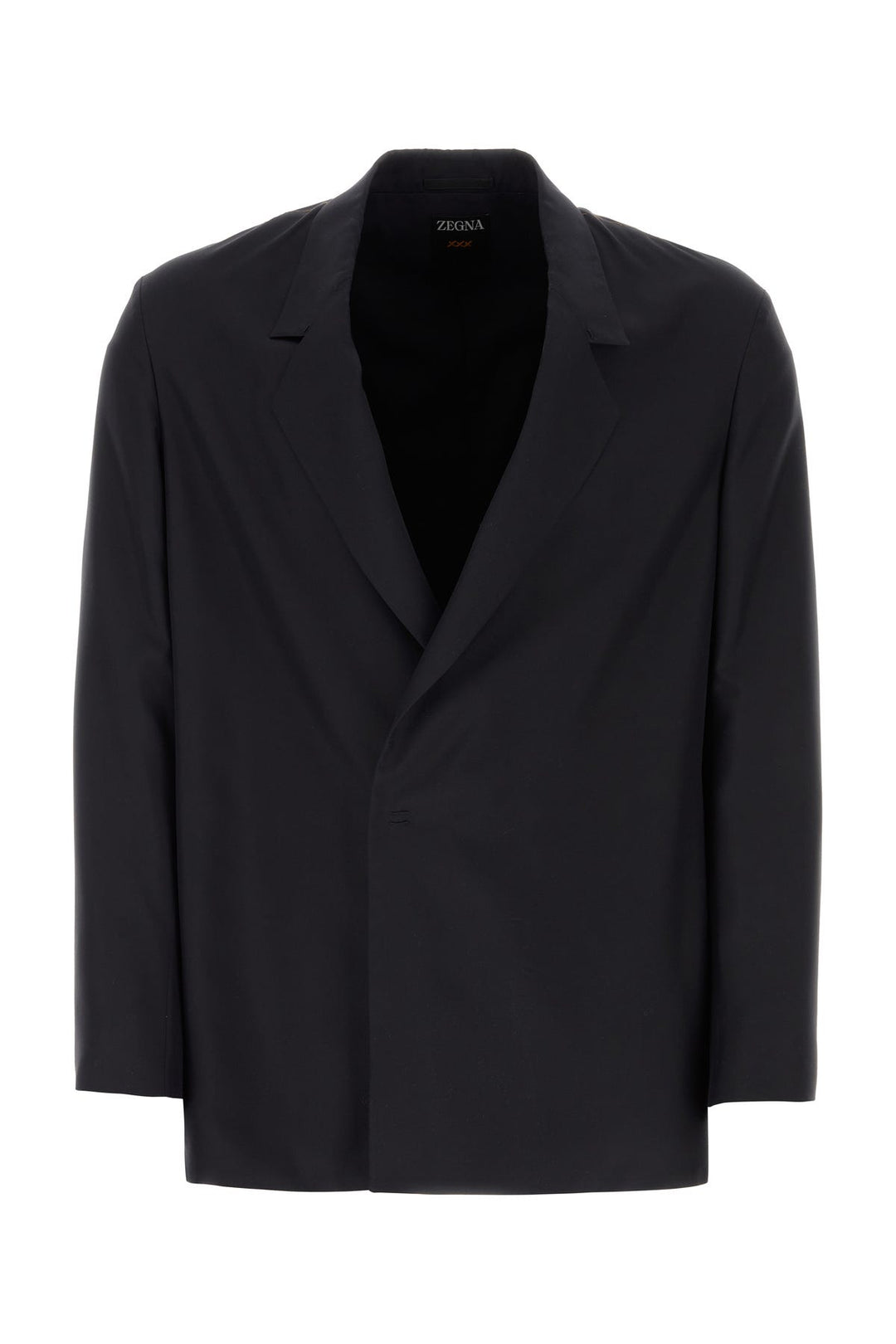 Black silk blazer