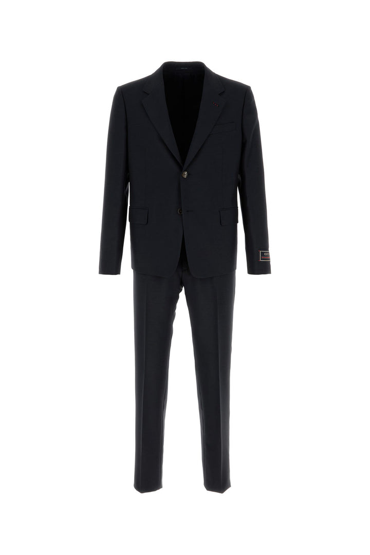 Midnight blue mohair blend suit