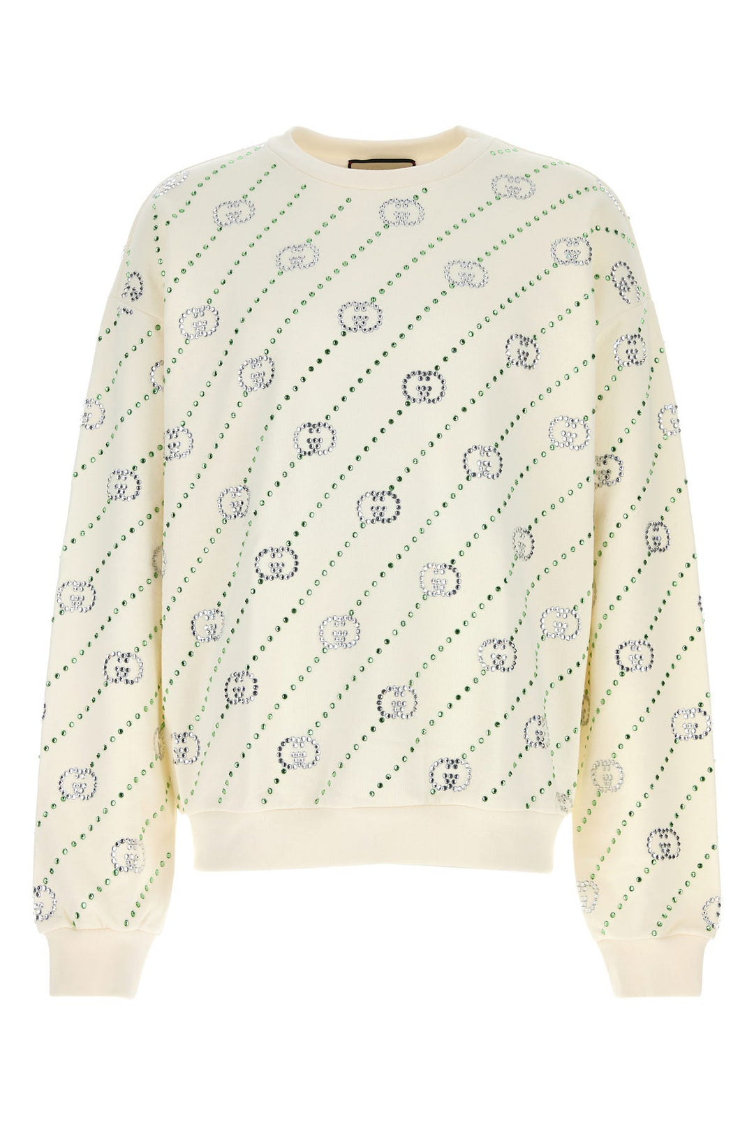 Embellished cotton sweatshirt