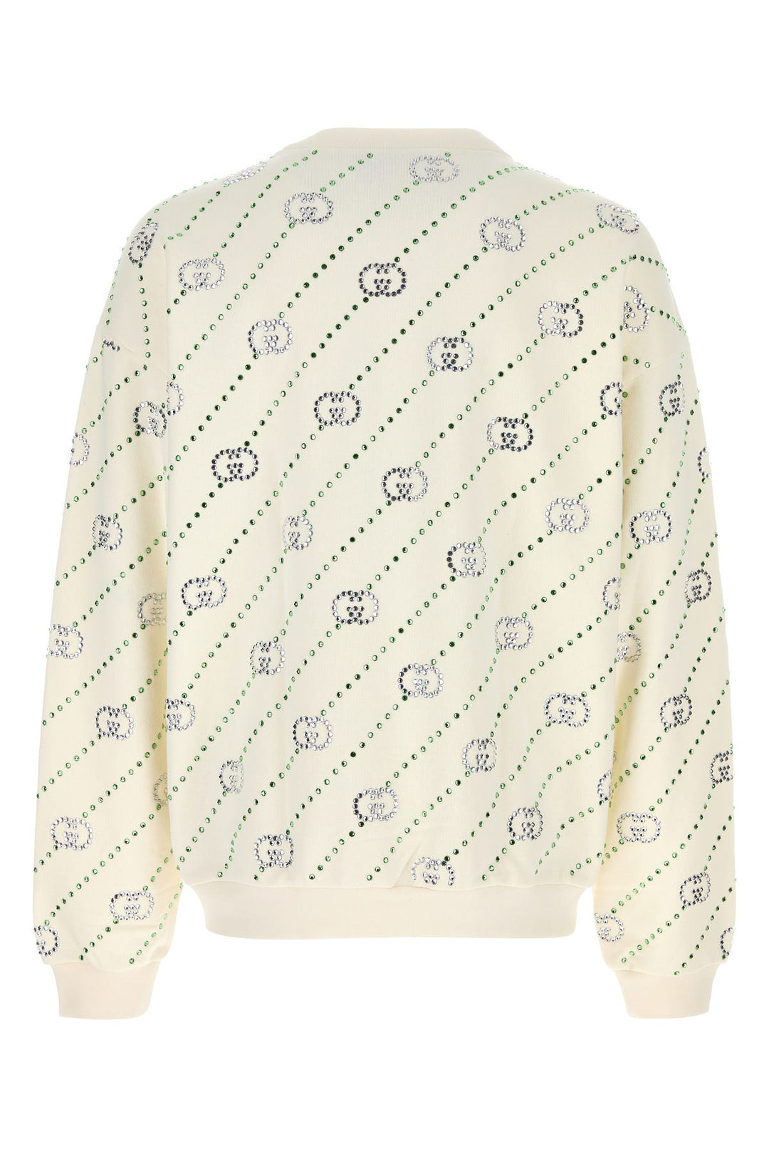 Embellished cotton sweatshirt