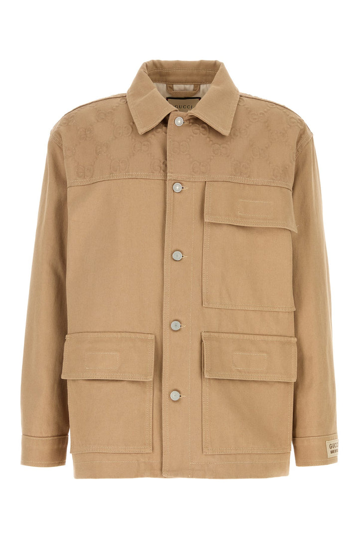 Camel cotton jacket