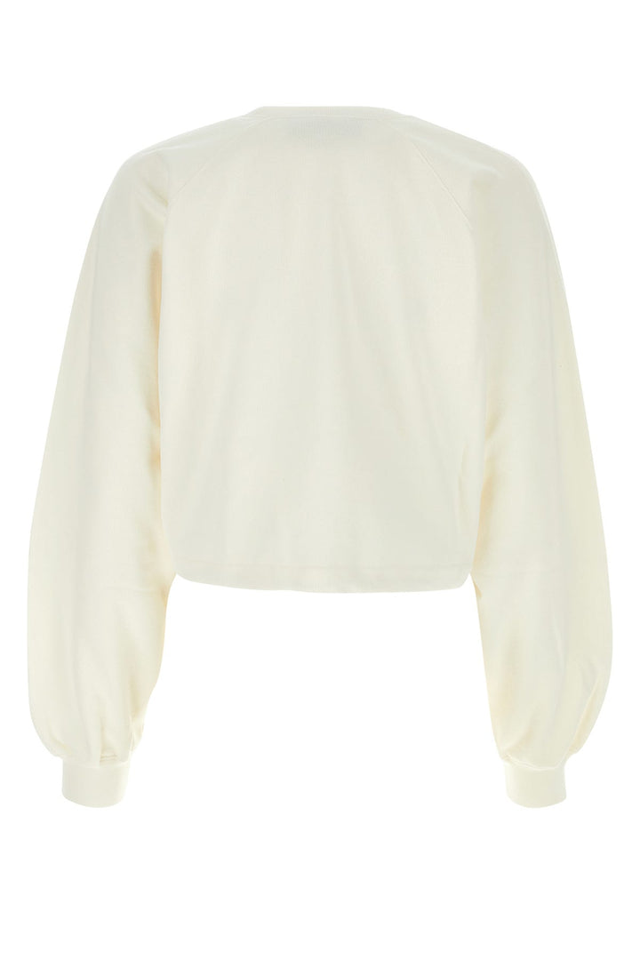 White cotton sweatshirt