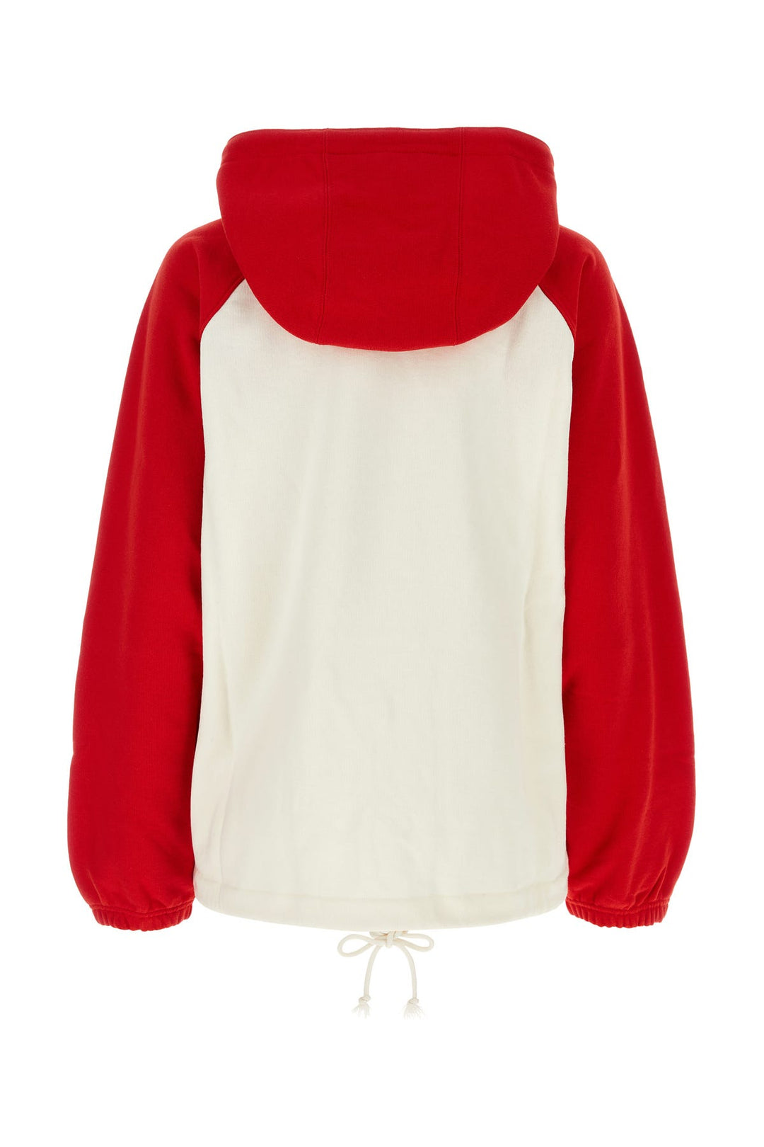 White cotton oversize sweatshirt