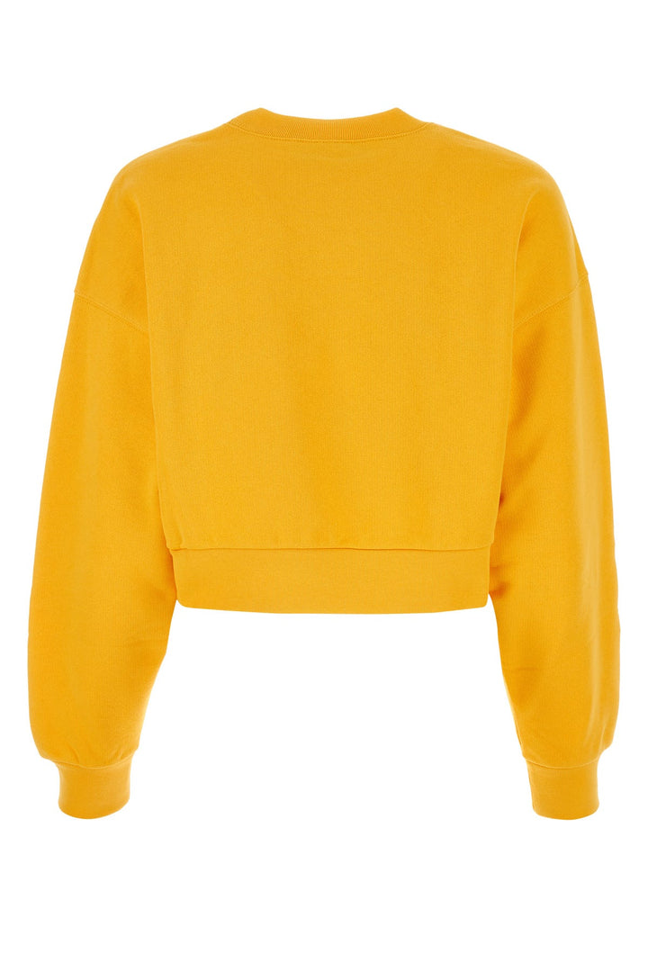 Yellow cotton sweatshirt