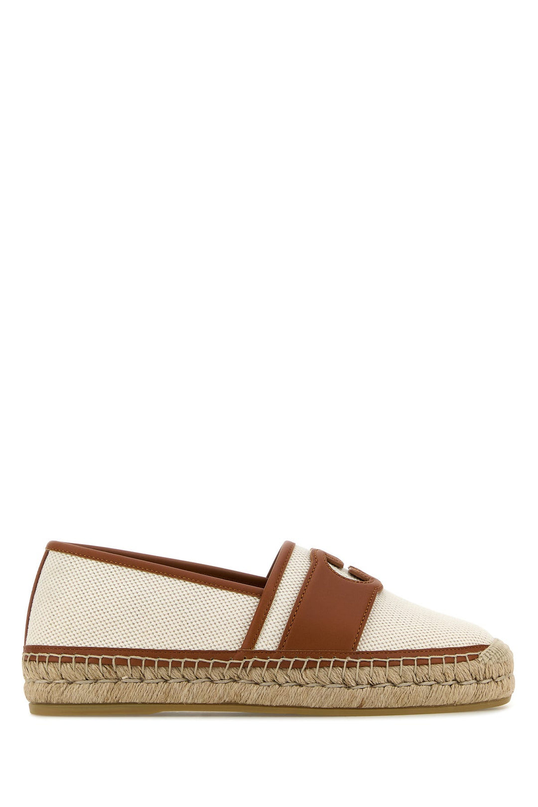 Ivory canvas espadrilles