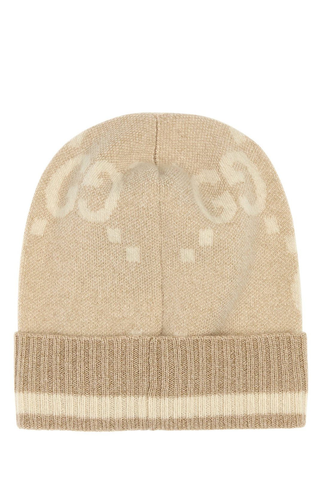 Embroidered cashmere blend beanie hat