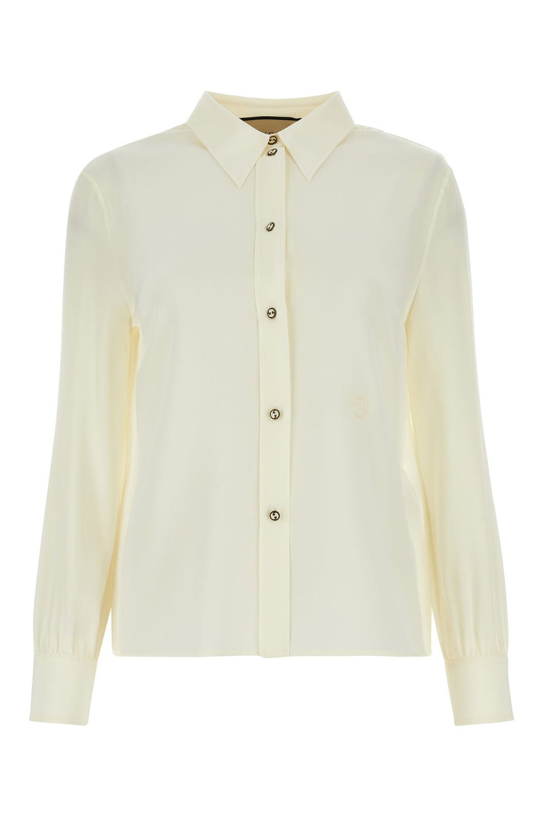 Ivory crepe shirt