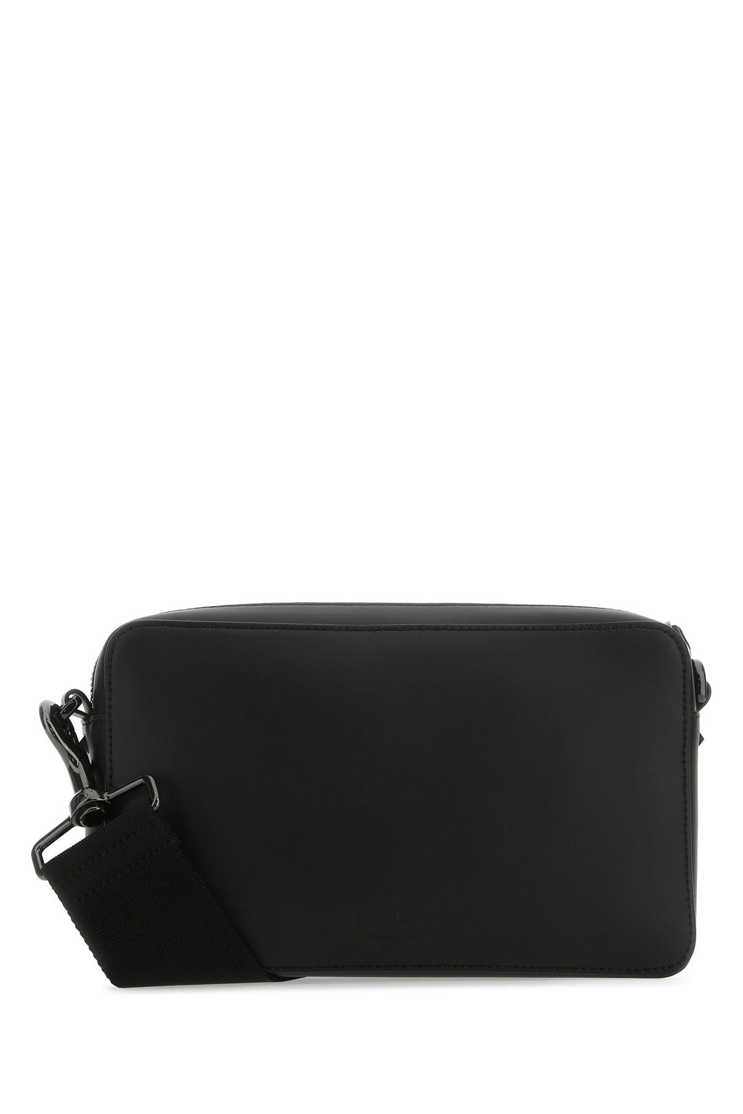 Black leather VLTN crossbody bag