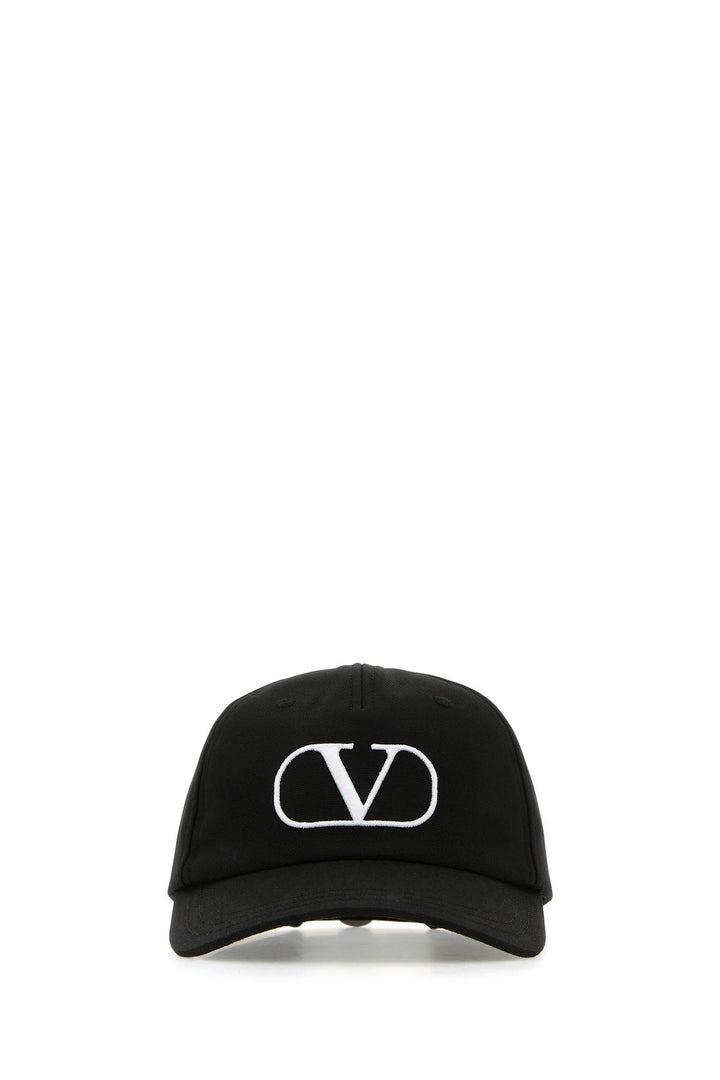 Black cotton baseball cap