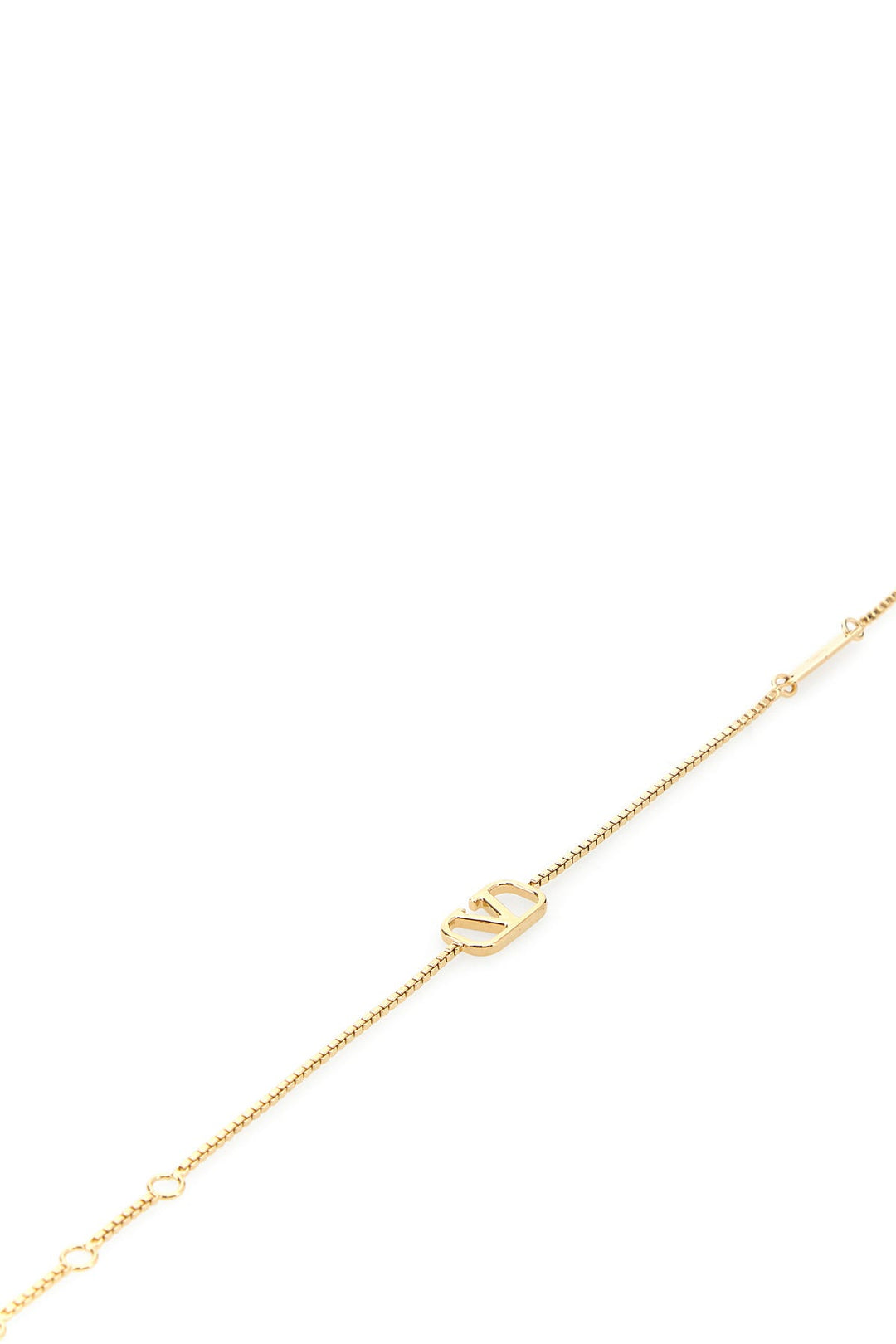 Gold metal VLogo Signature bracelet