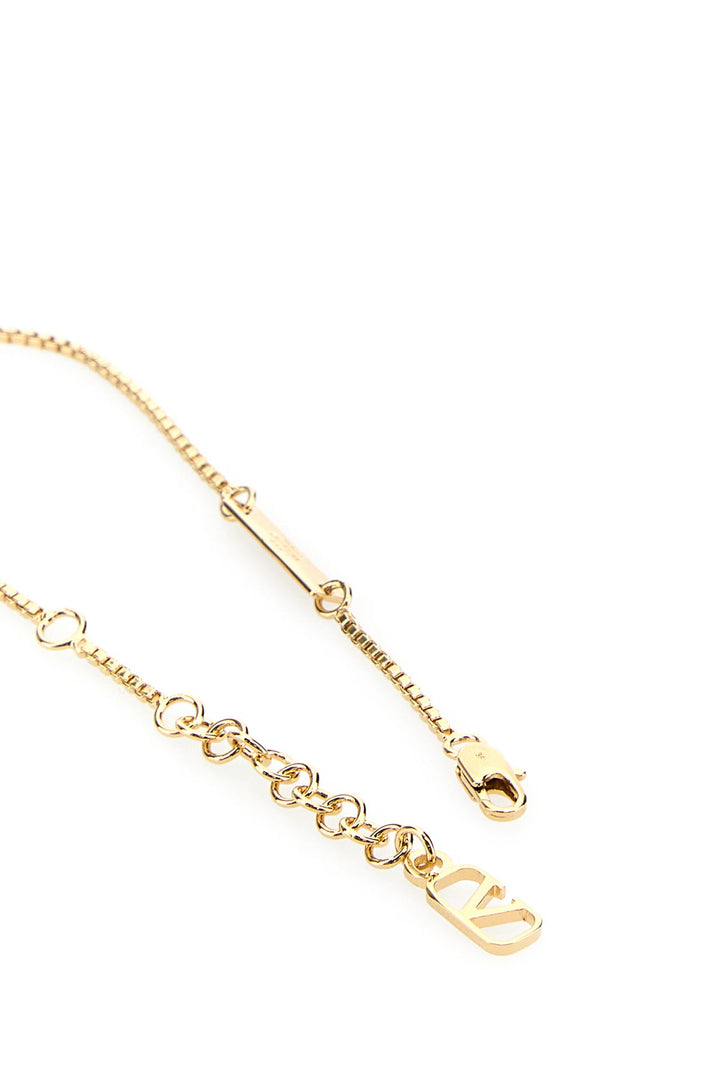 Gold metal VLogo Signature bracelet