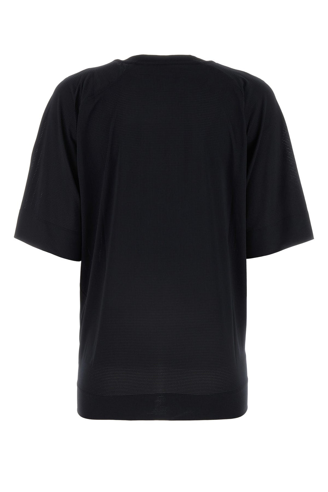 Black stretch polyester t-shirt