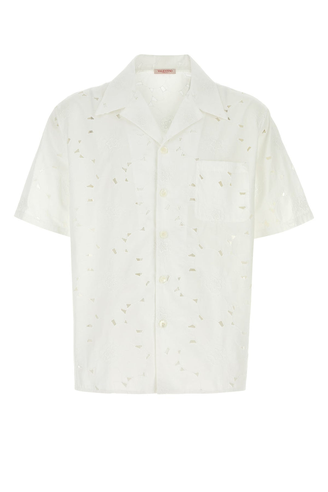 White cotton blend shirt