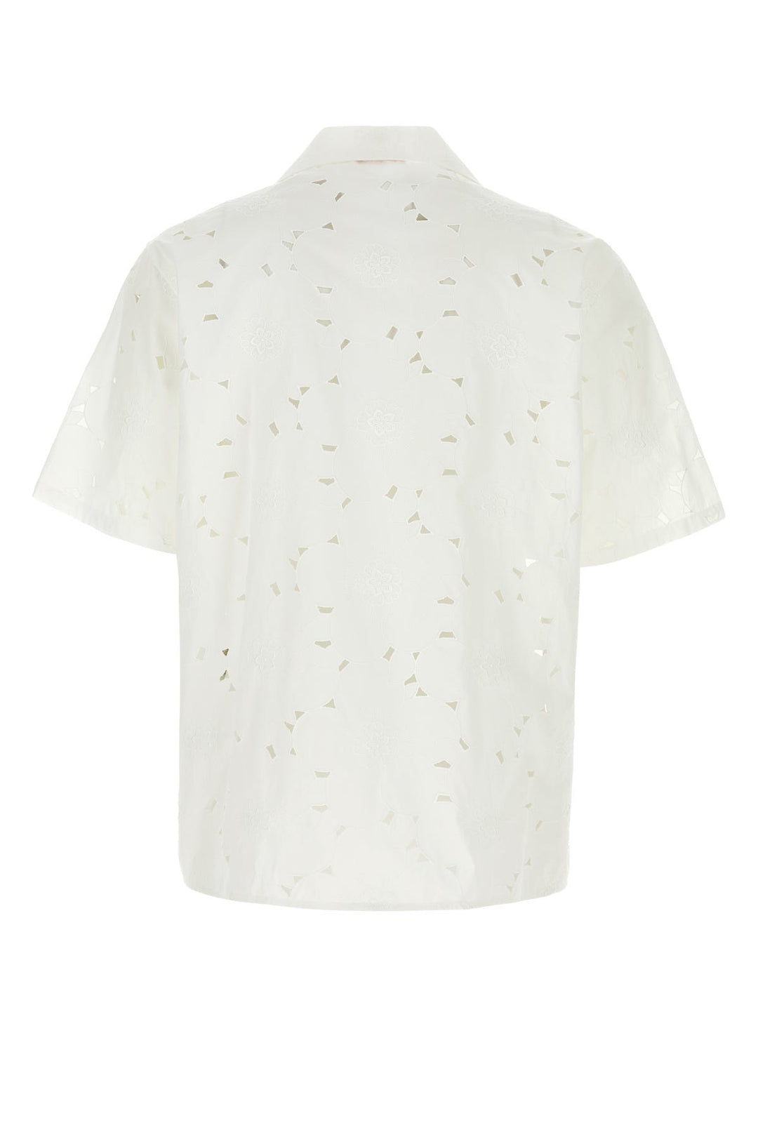 White cotton blend shirt