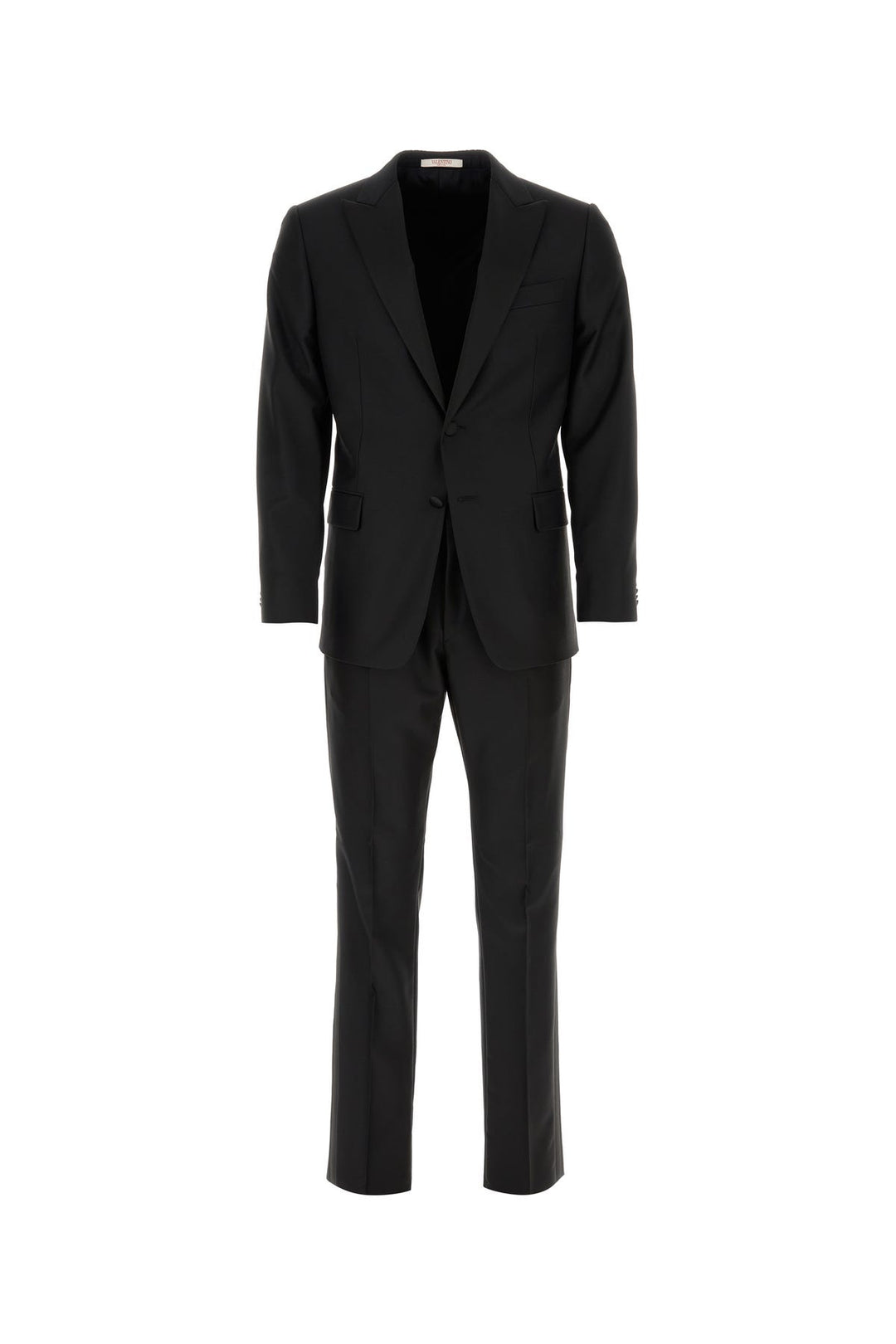 Black wool suit