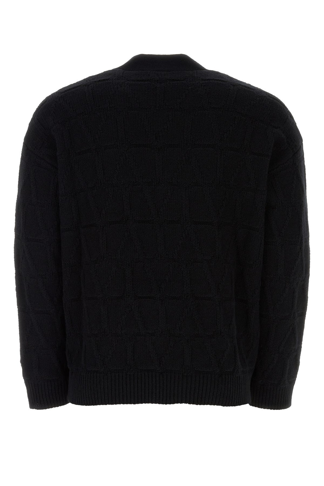 Black wool cardigan