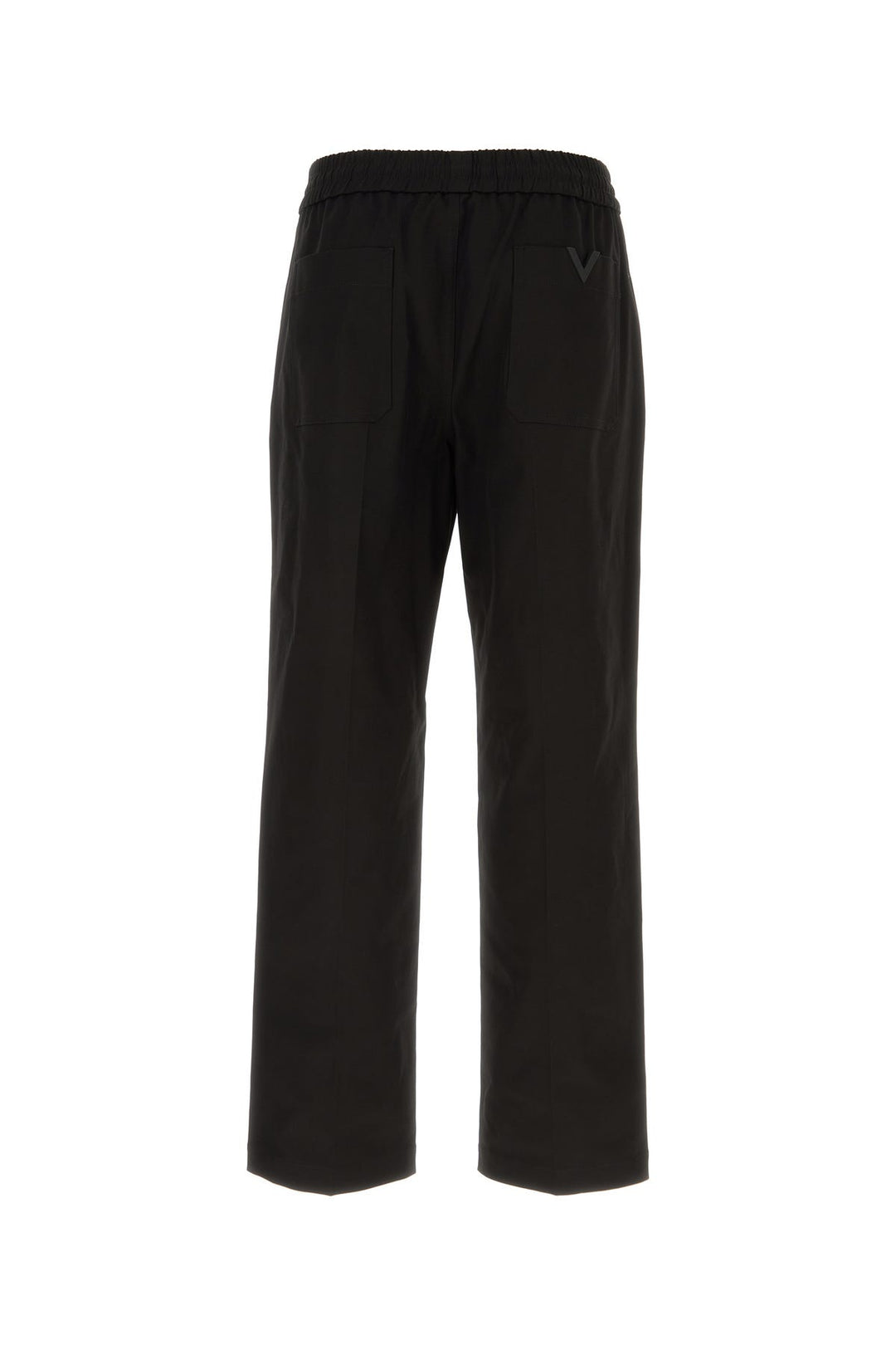 Black stretch cotton pant