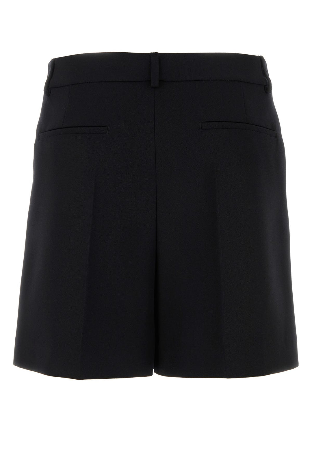 Black wool bermuda shorts