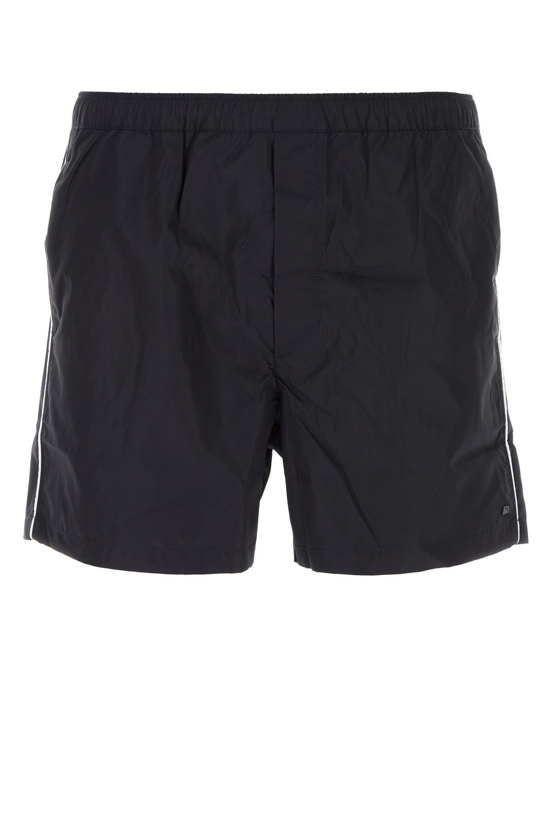 Midnight blue nylon swimming shorts