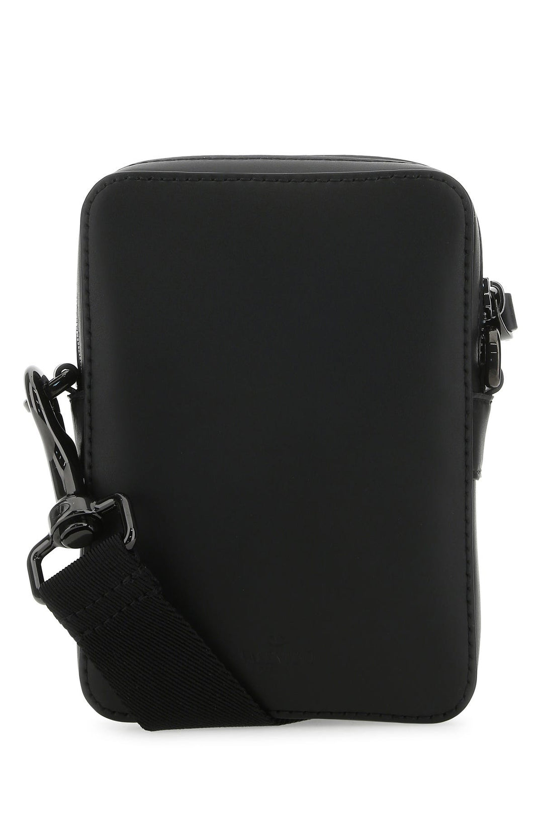 Black leather VLTN crossbody bag