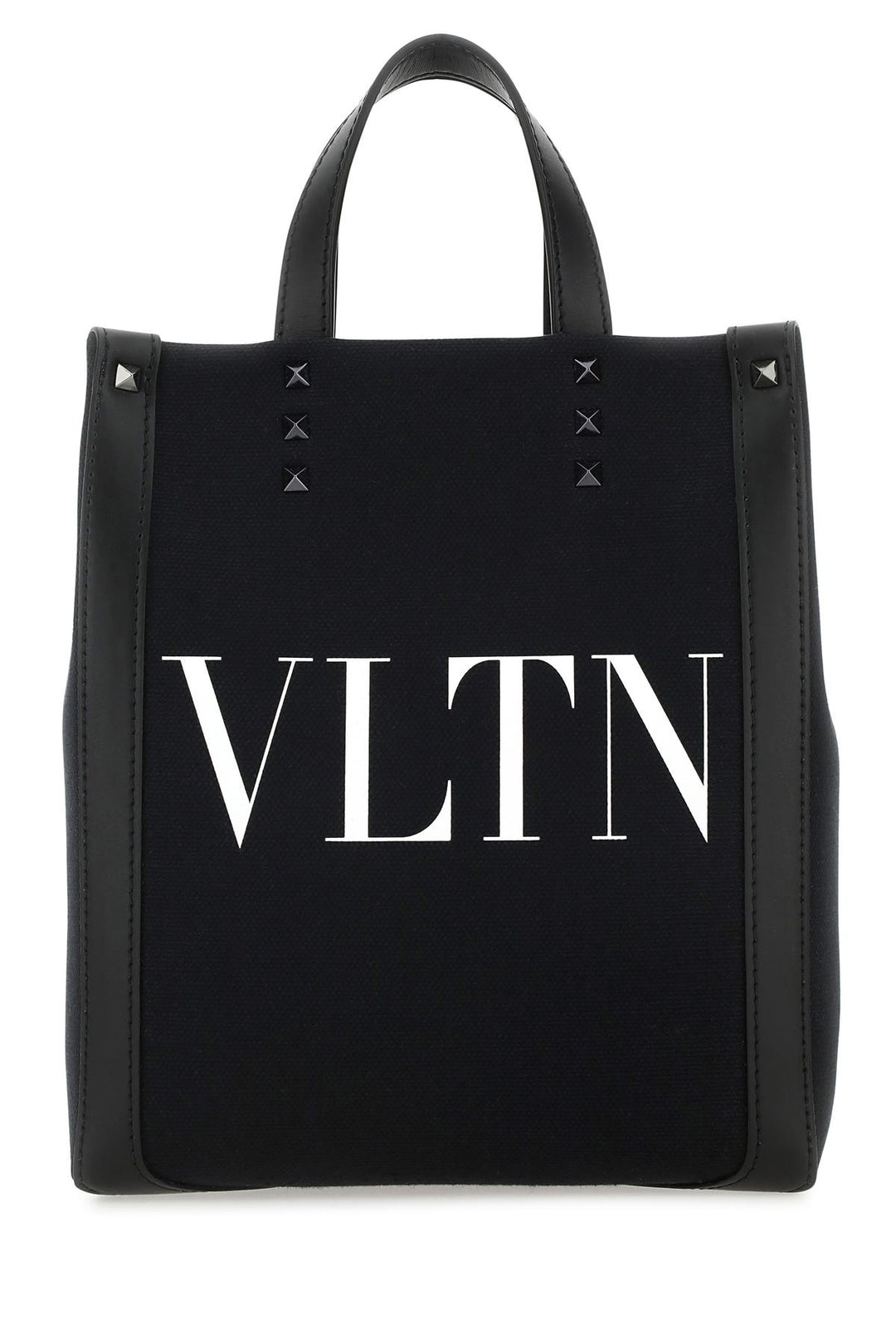 Black canvas mini VLTN Ecolab shopping bag