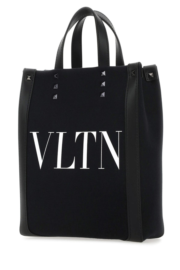 Black canvas mini VLTN Ecolab shopping bag