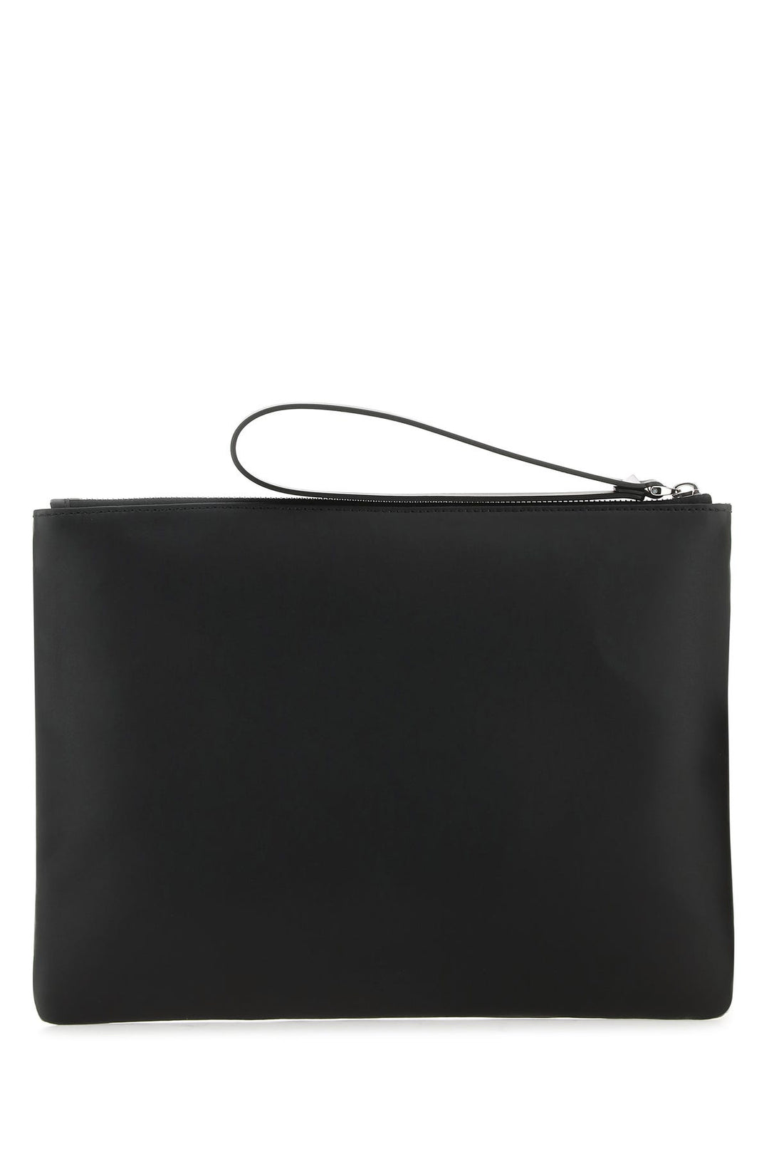 Black leather VLTN clutch