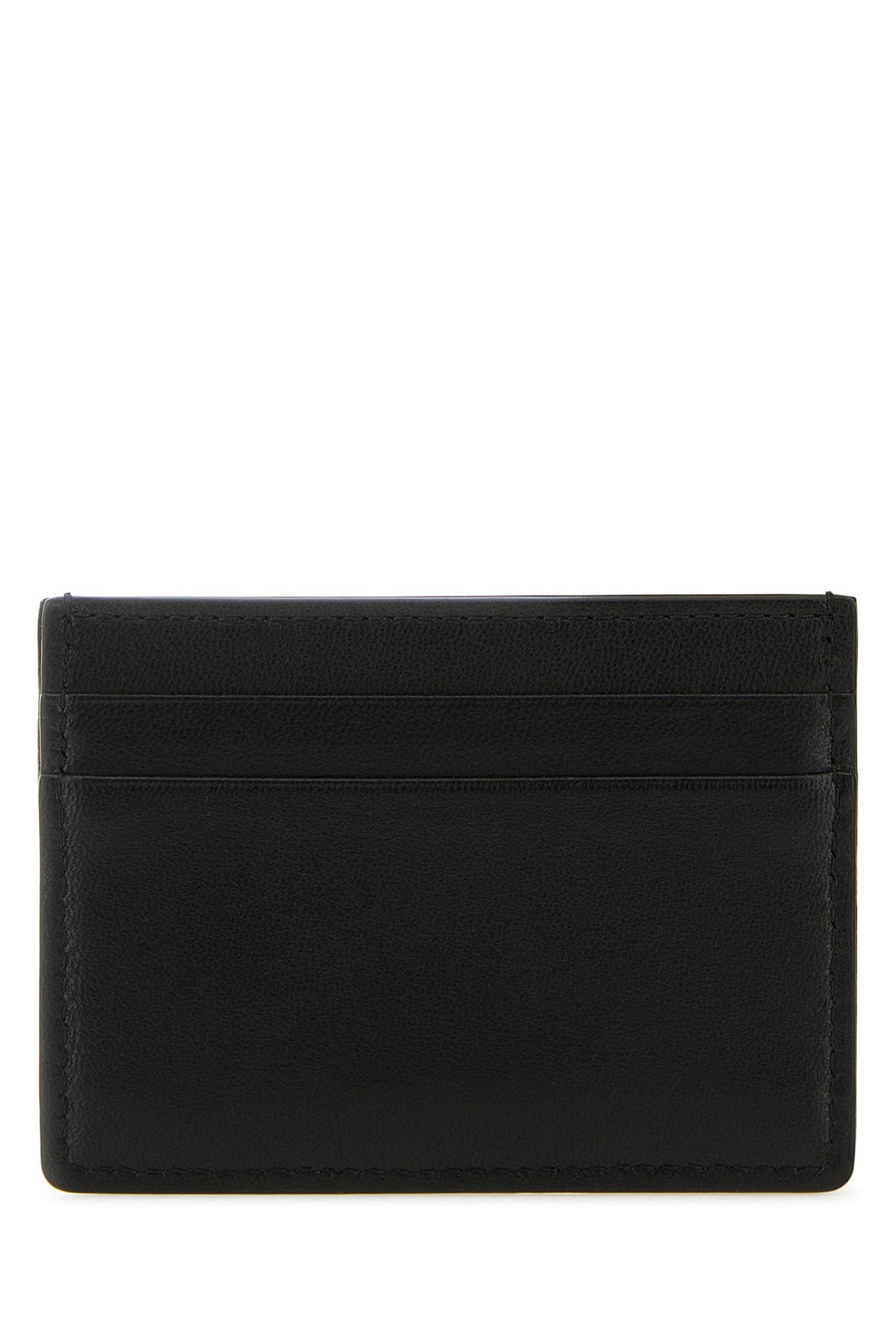 Black leather card holder