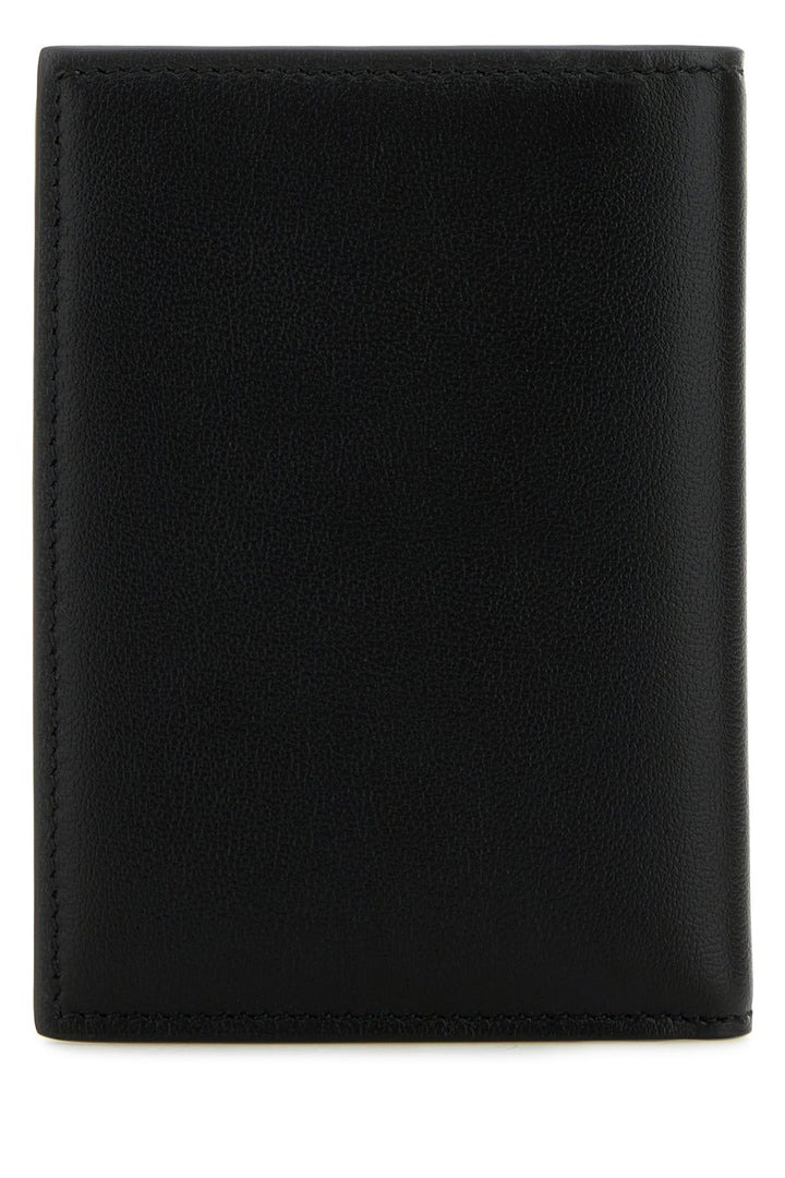 Black leather VLogo wallet