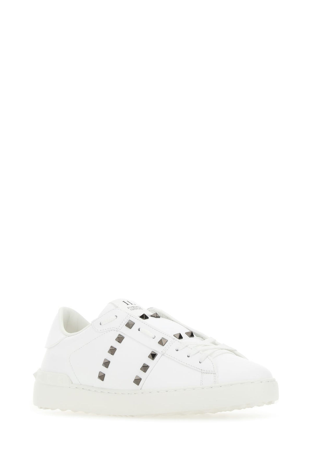 White leather Rockstud Untitled sneakers