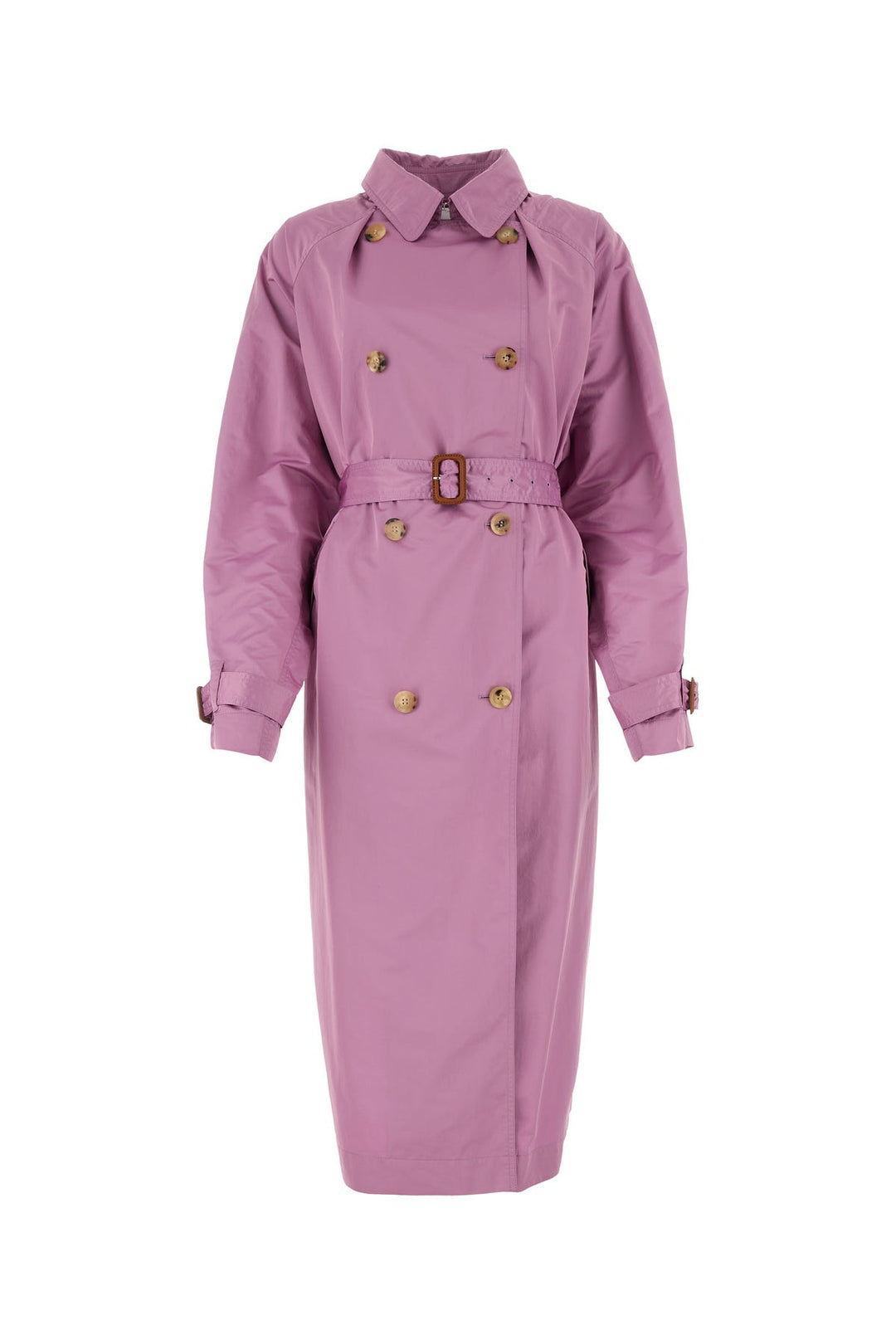 Lilac polyester blend oversize Edenna trench coat