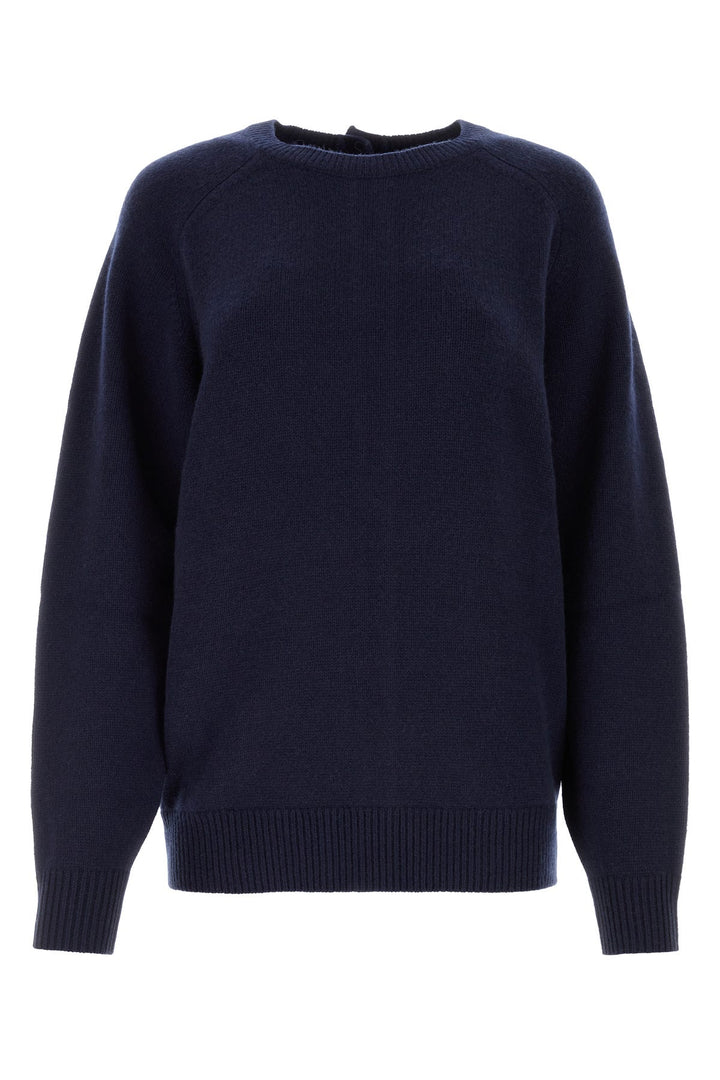 Midnight blue wool blend oversize Lison sweater