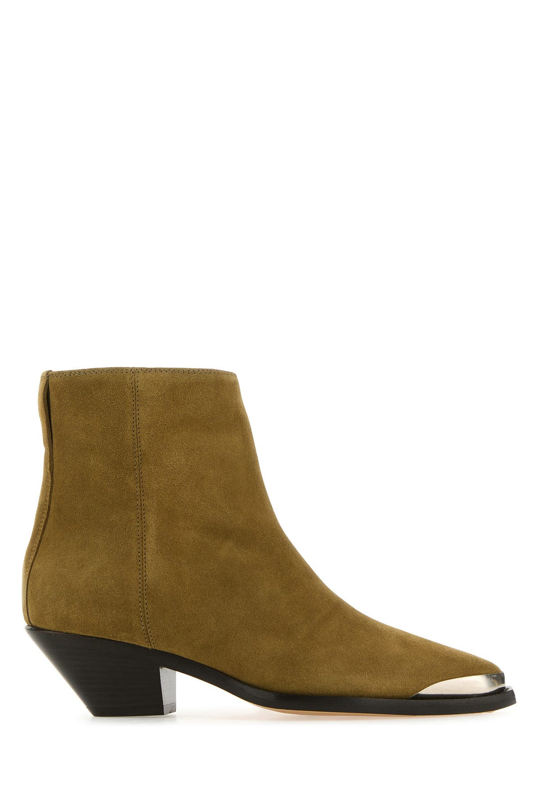 Beige suede Adnae ankle boots