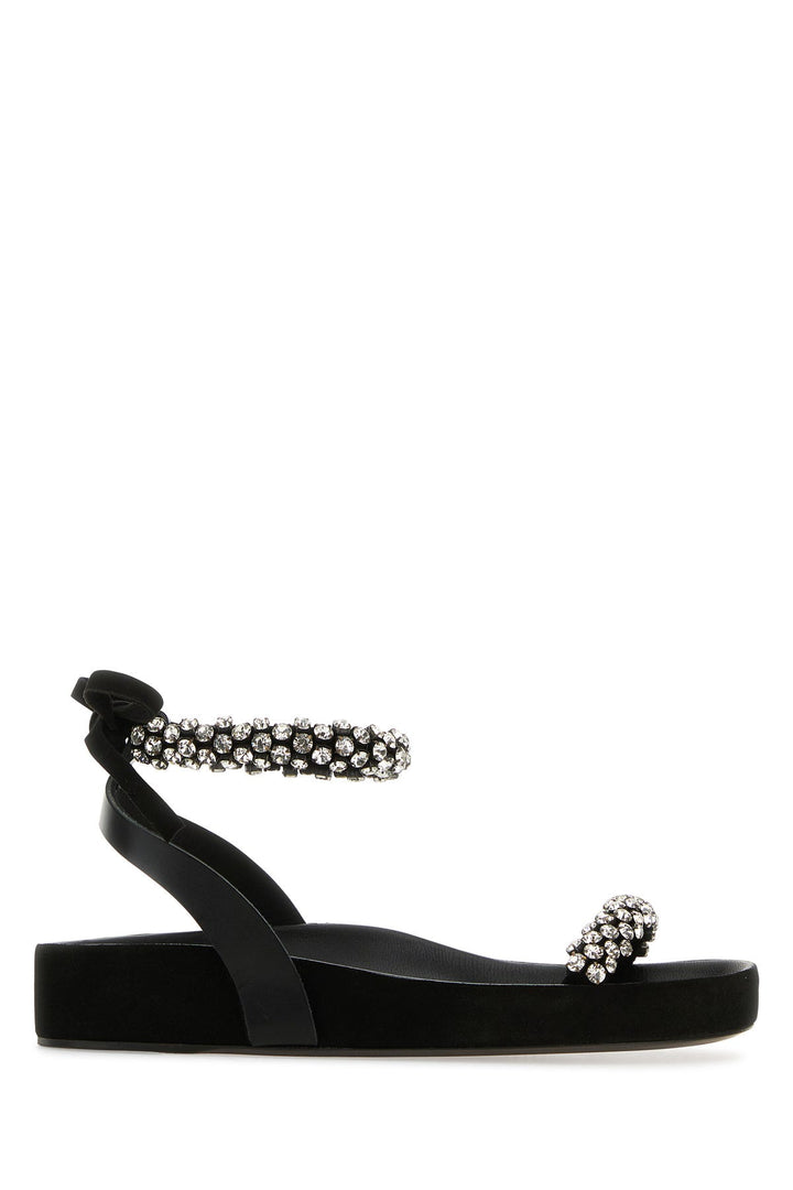 Black leather Mellan sandals