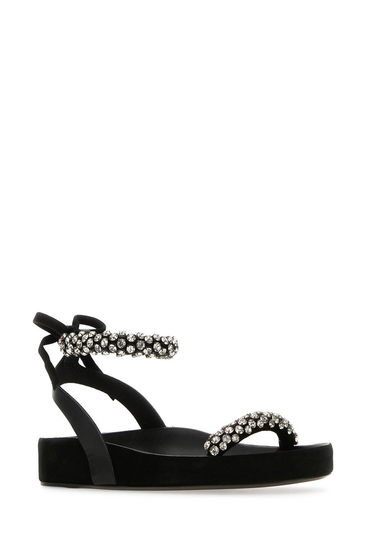 Black leather Mellan sandals