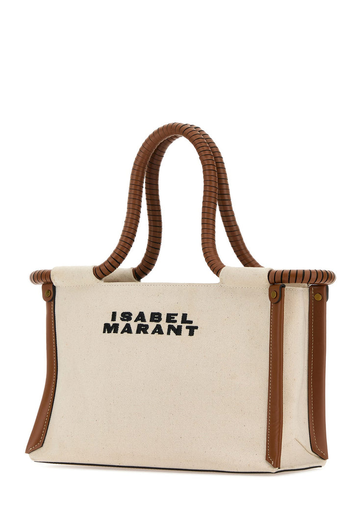 Sand canvas Toledo mini shopping bag