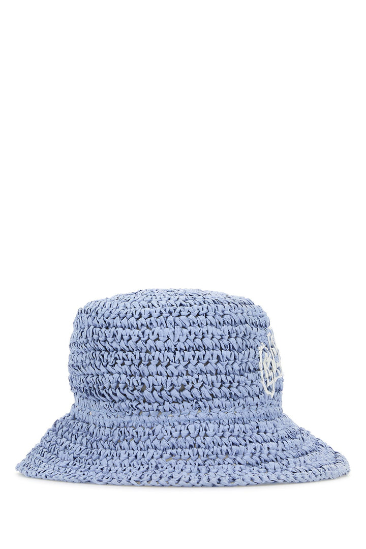 Cerulean blue crochet bucket hat