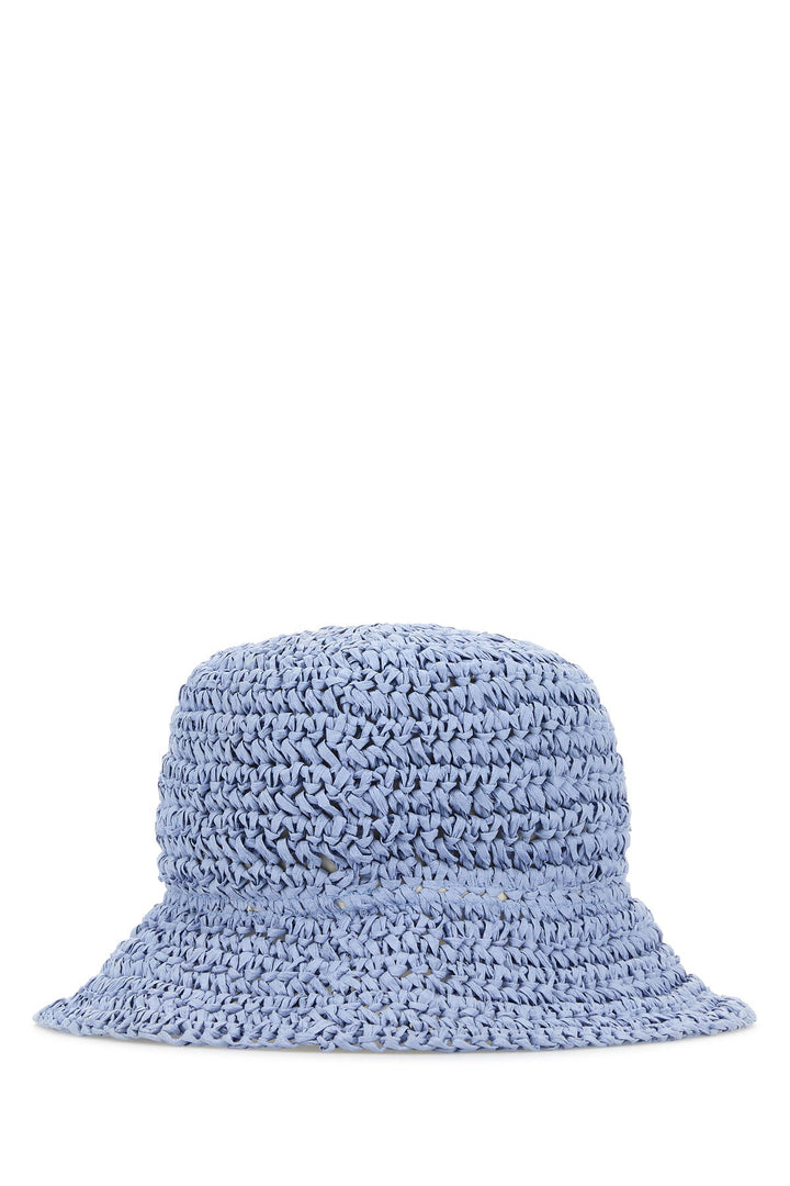 Cerulean blue crochet bucket hat