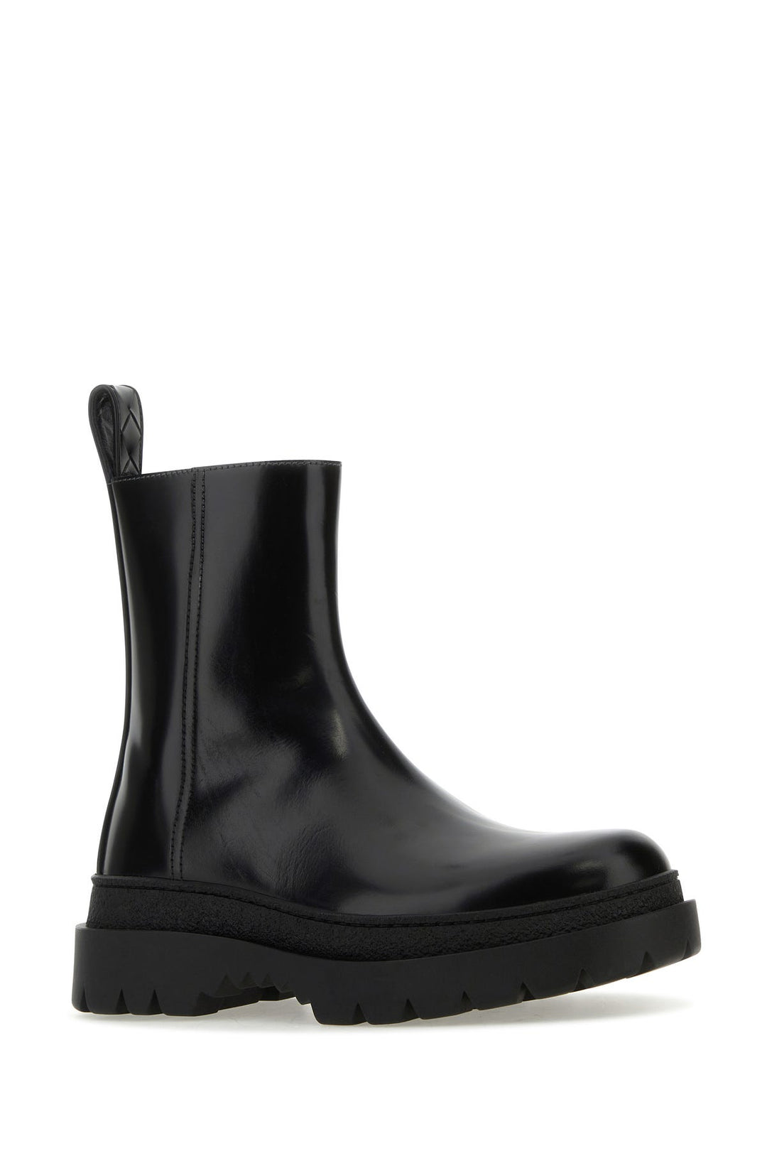 Black leather Highway ankle boots