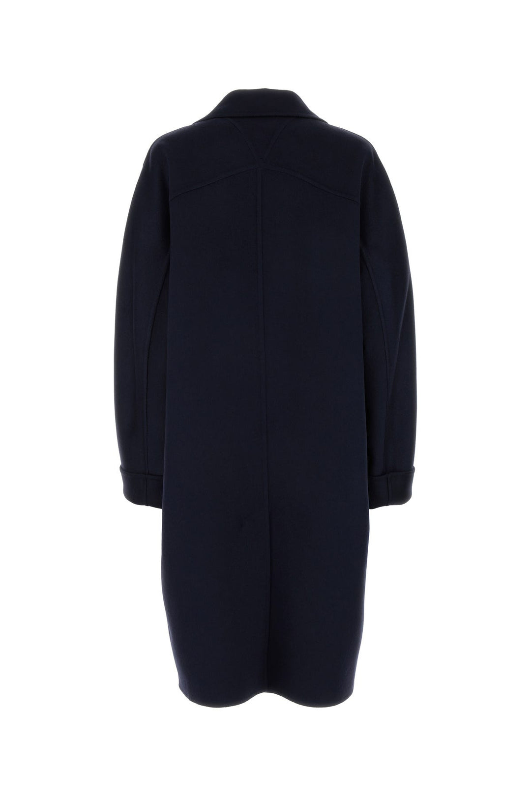 Navy blue wool blend coat