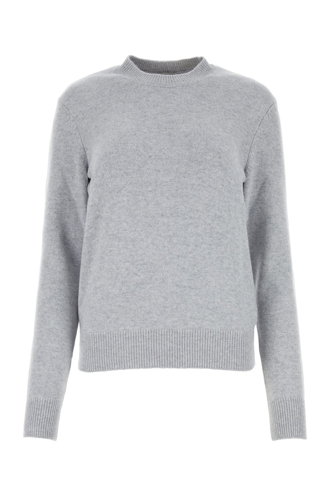 Grey stretch cashmere blend sweater