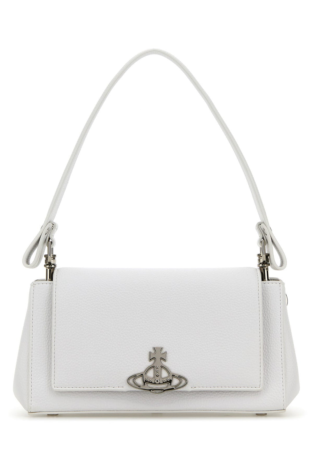 White synthetic leather medium Hazel shoulder bag