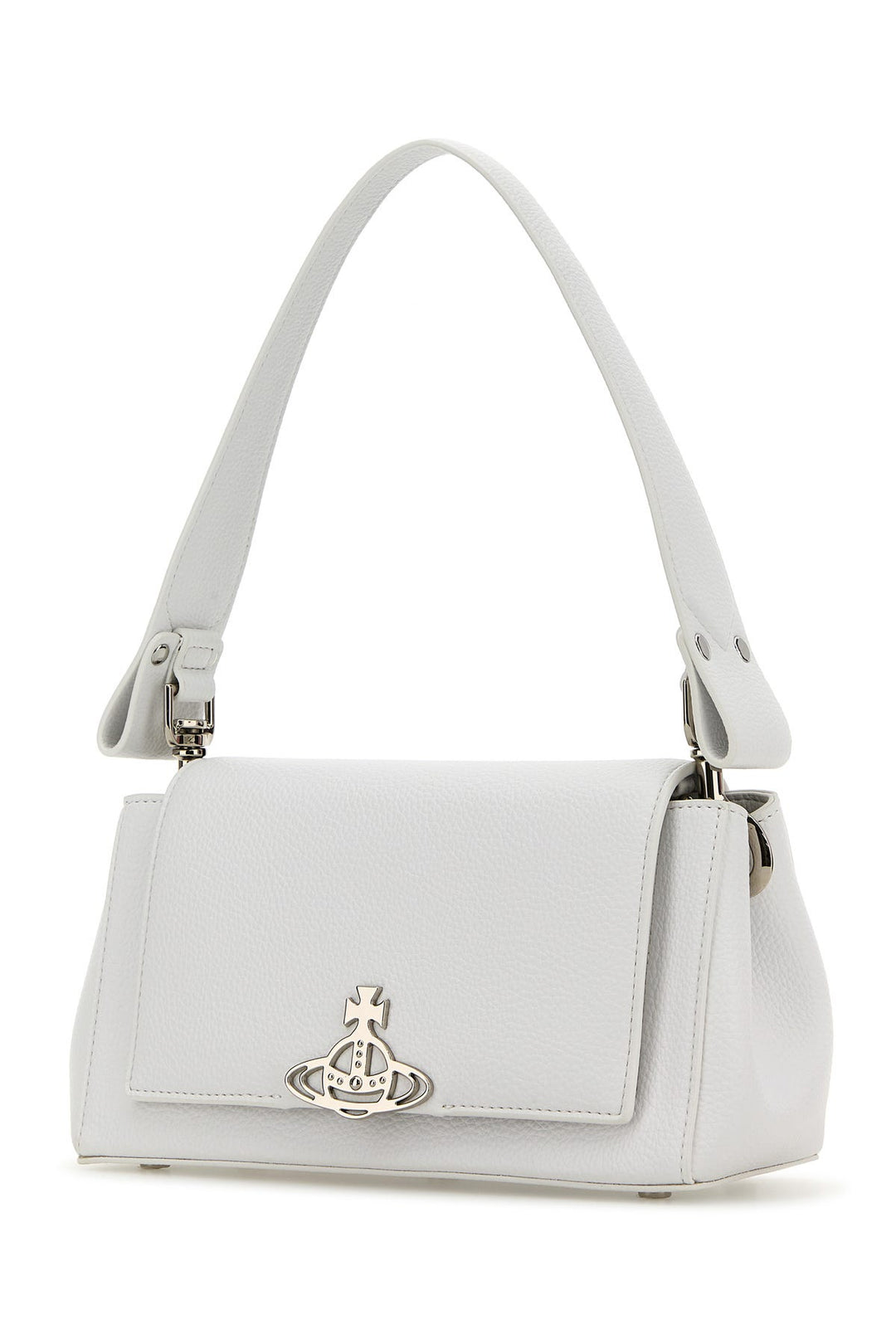 White synthetic leather medium Hazel shoulder bag