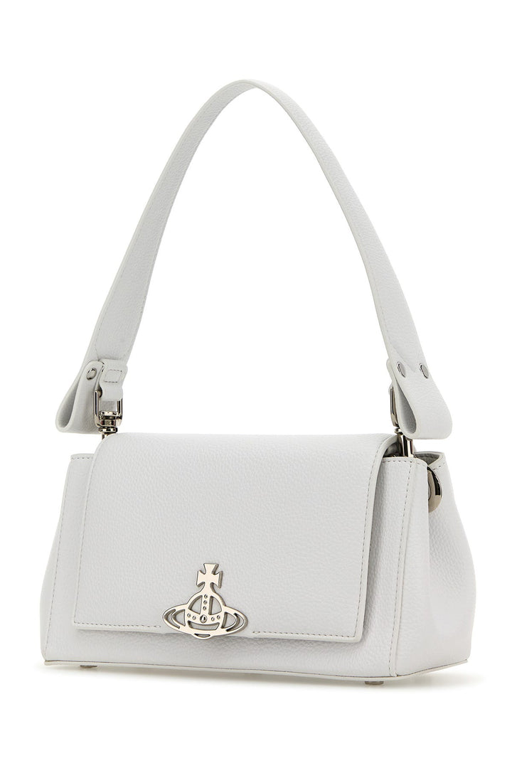 White synthetic leather medium Hazel shoulder bag