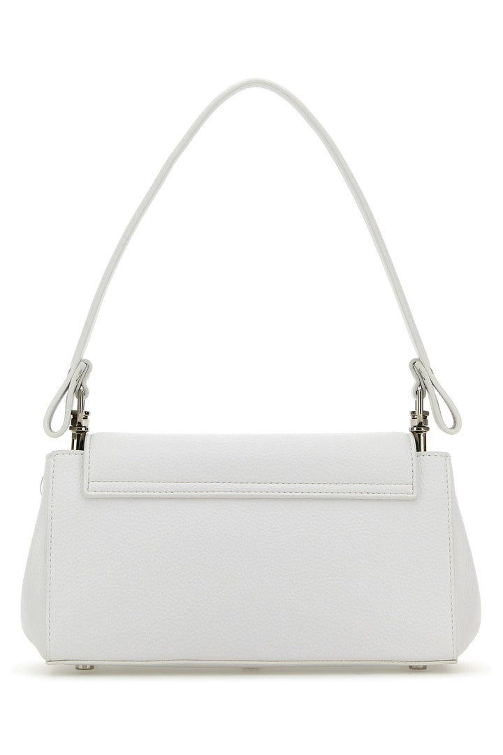 White synthetic leather medium Hazel shoulder bag