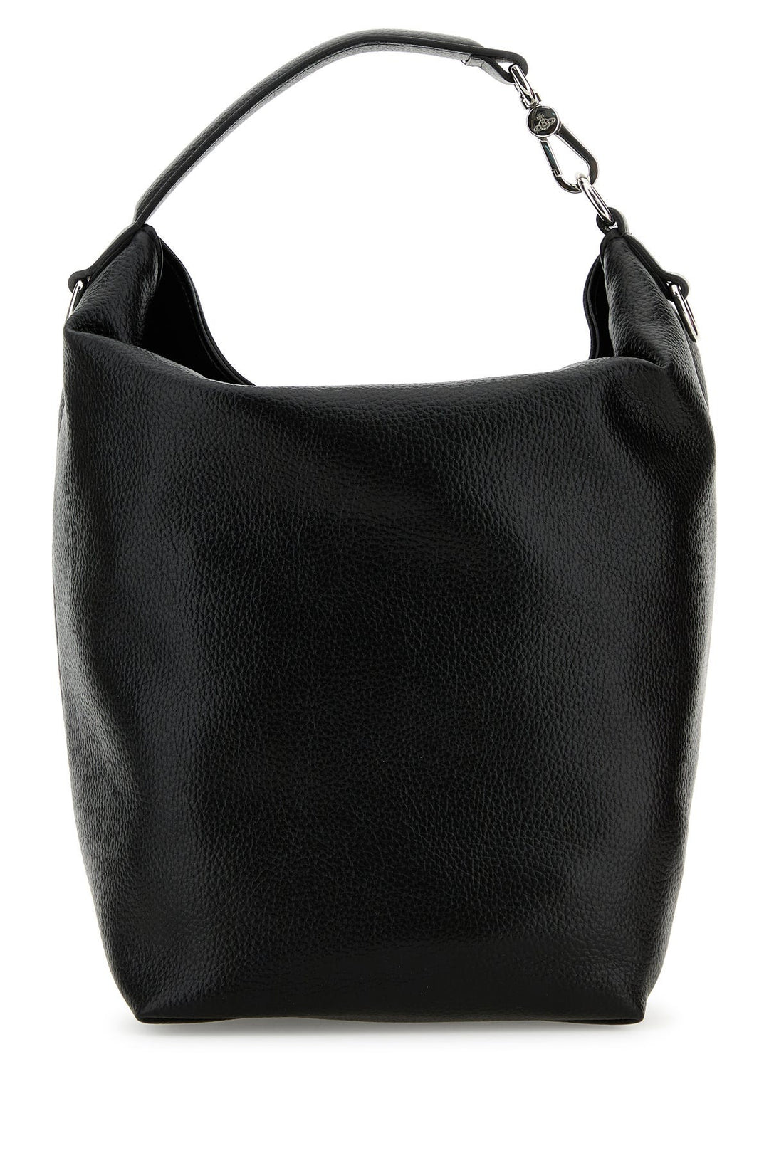 Black synthetic leather Sam handbag