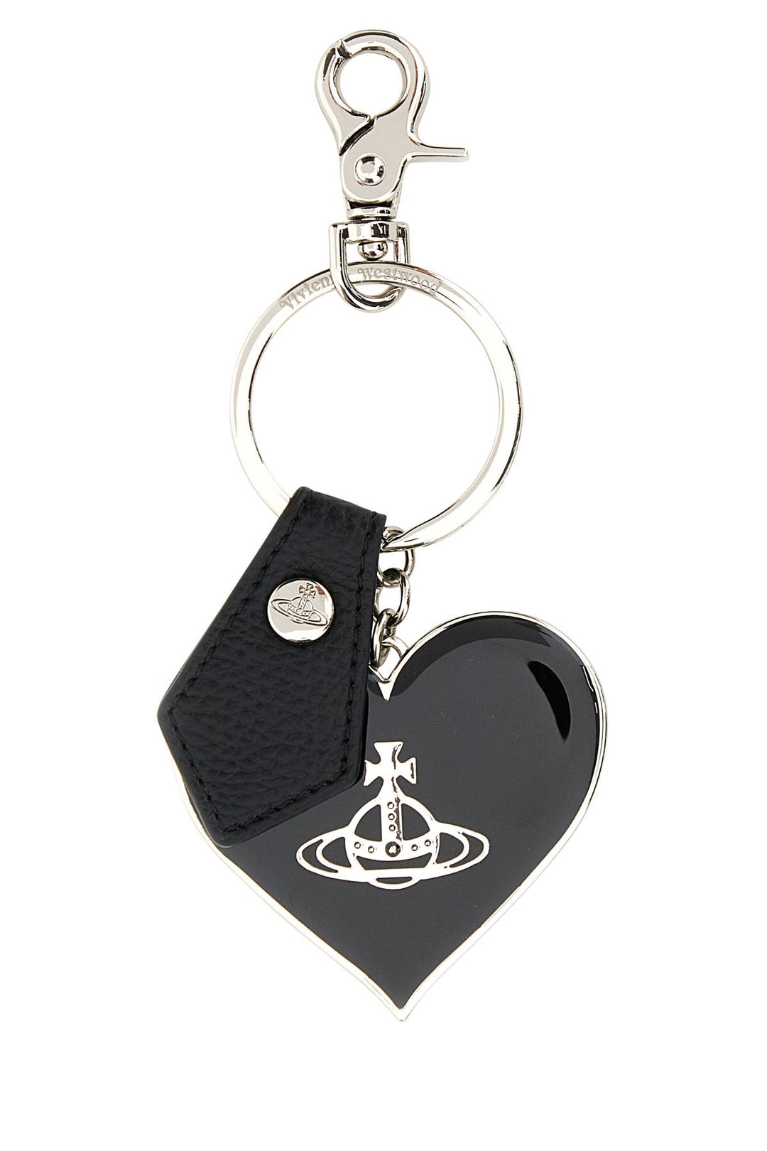 Two-tone metal keyring